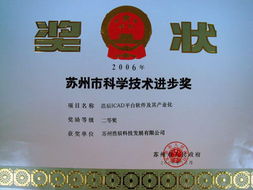 浩辰軟件榮獲蘇州市科學技術(shù)進步獎